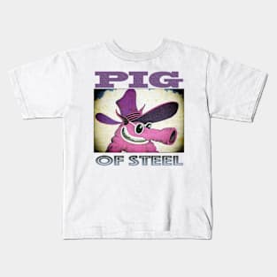 the Pig of Steel Kids T-Shirt